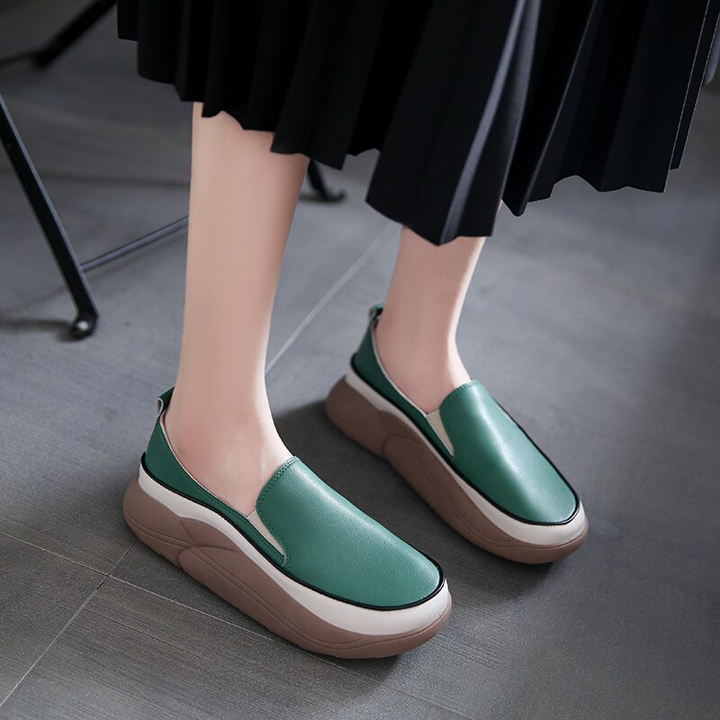 110-Women Slip On Loafers Ladies Sewing 