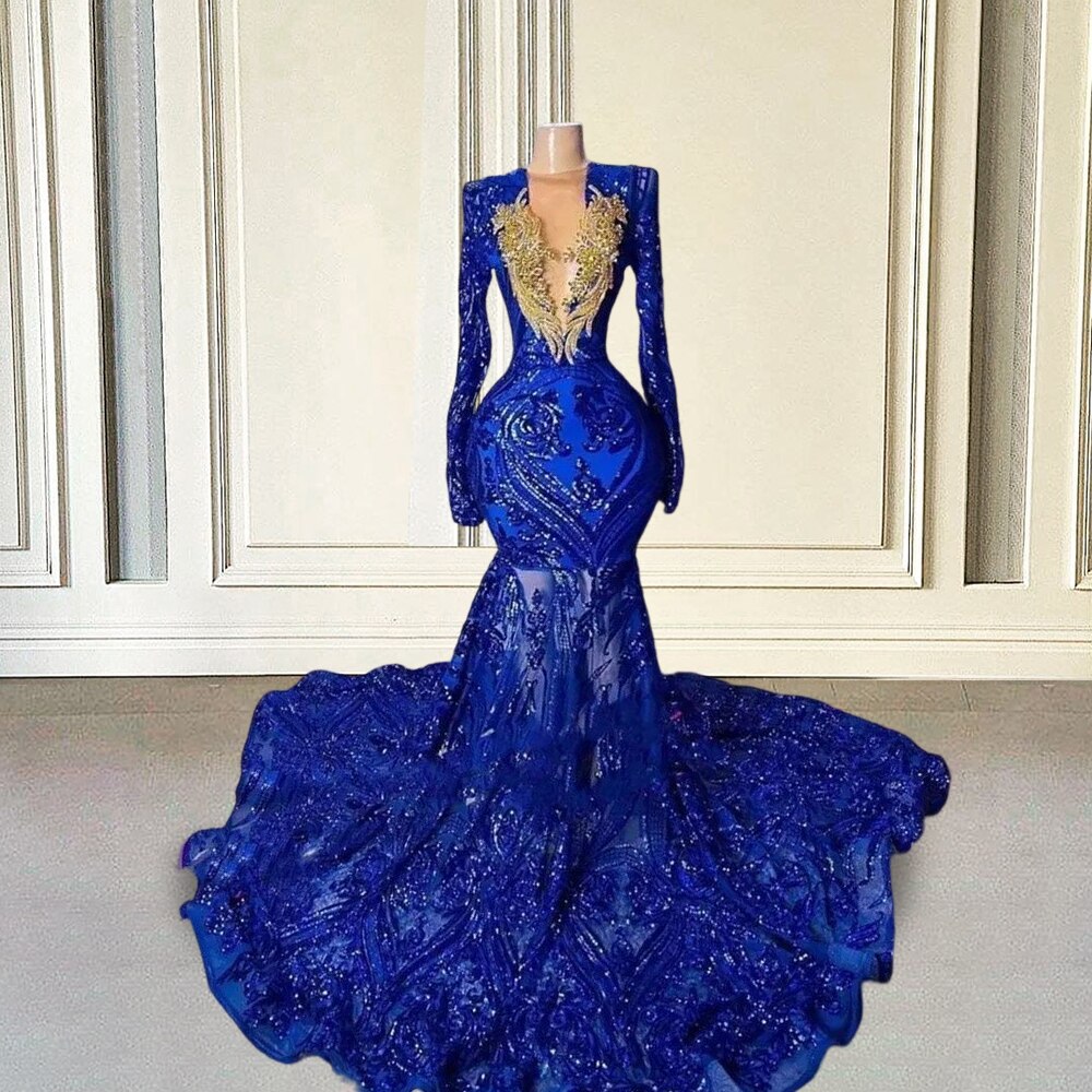 slim fit dress slacks New Royal Blue Ball Gown Wedding Dresses with Gold Lace Reception Form –  Siaoryne