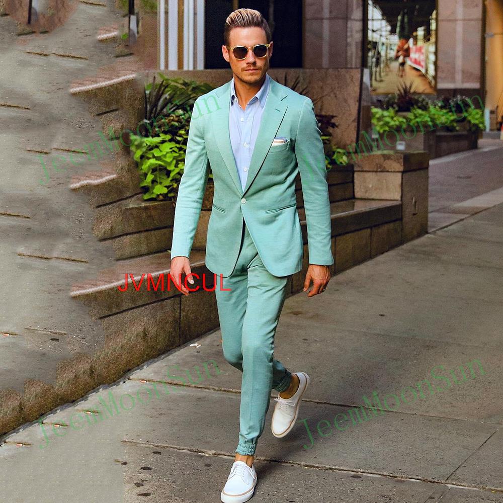 Light green cheap coat suit
