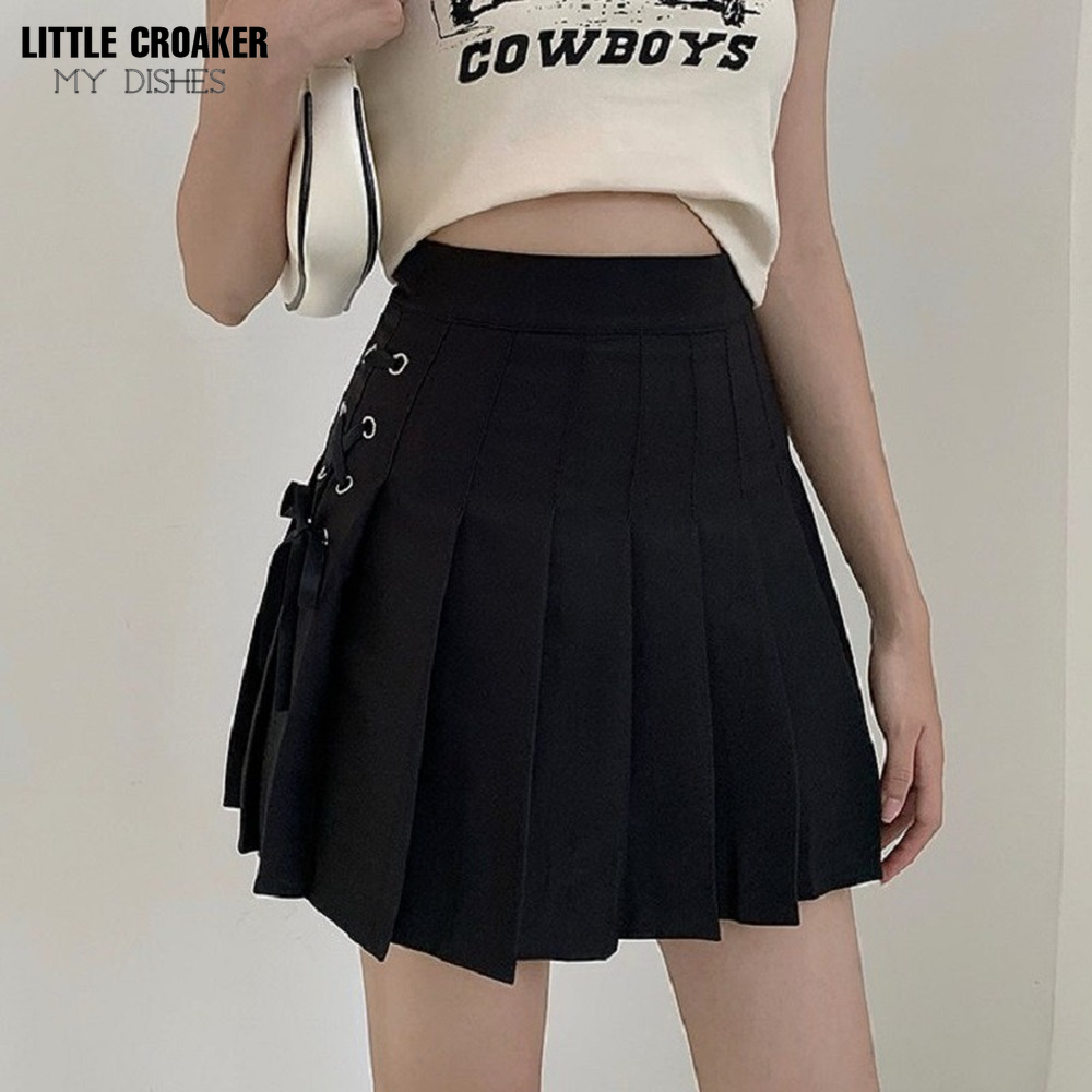 Summer Mini Pleated Skirt for Women 2023 New Khaki Sexy A Line Short Skirts  School Girl High Waist Preppy Skirt with Pleats - AliExpress