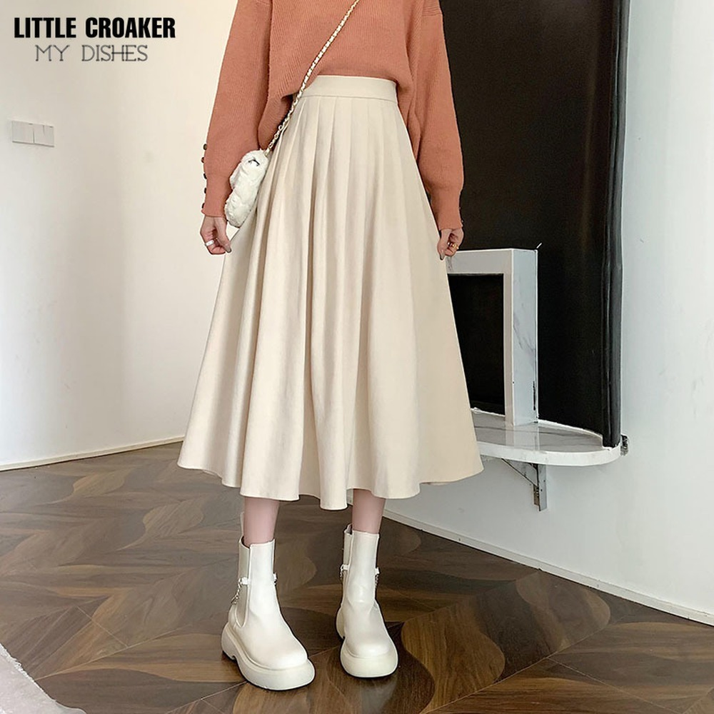 A line skirt outfits winter discount