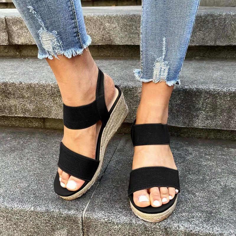 Platform espadrille sandals outfit top