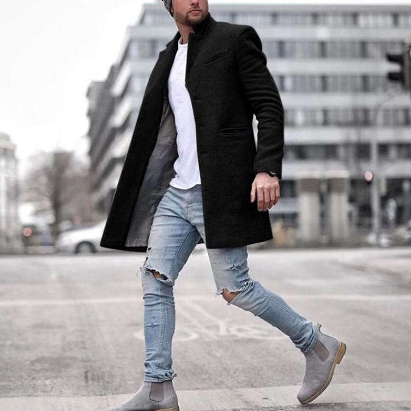 Plus size mens trench coat top