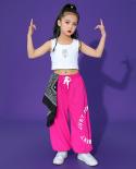 Summer Hip Hop Clothing Kids Street Dance Costume Girls Vest