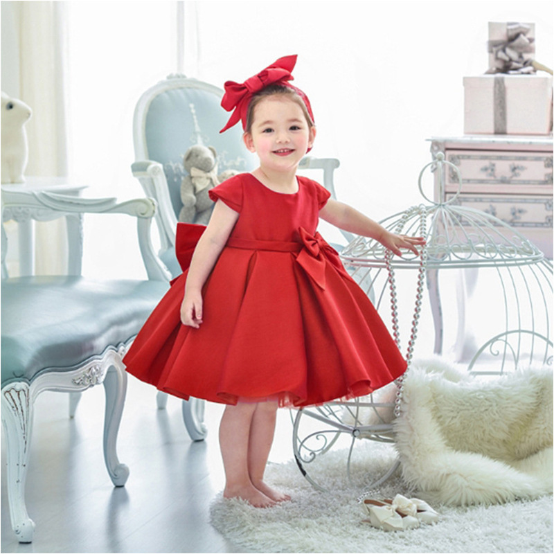 princess polly baby blue dress Girls' V-Neck Backless Dress with Big Bow Decor for Holiday Parties *  Birthday Party, Prom, School Performance, Christmas Holiday Tulle Princess  Gown main image 1