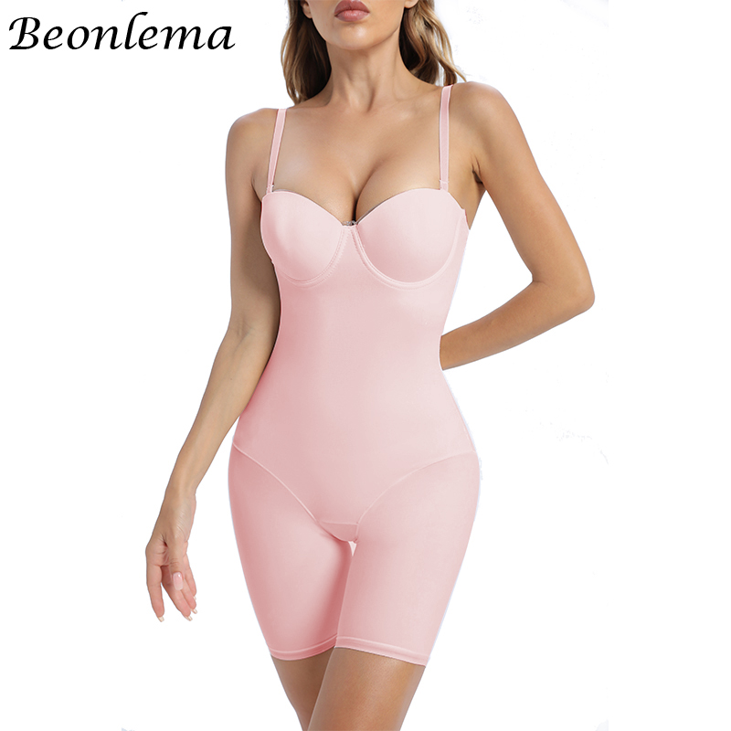 ₪70-Beonlema Bodysuit Shapewear Womens Waist Trainer Jumpsuit Slimming Legs Tummy  Control Butt Lifter Body Shaper Romper S-Description