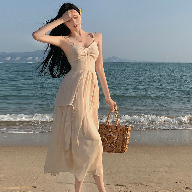 Korean beach dress discount