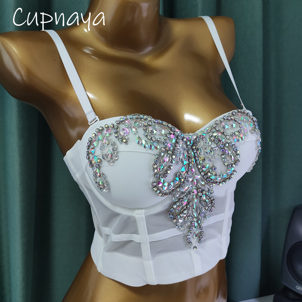 bedazzled bustier top