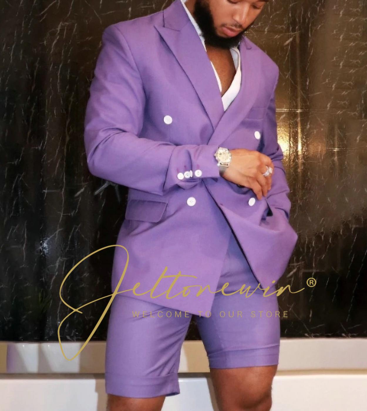Purple short suit discount
