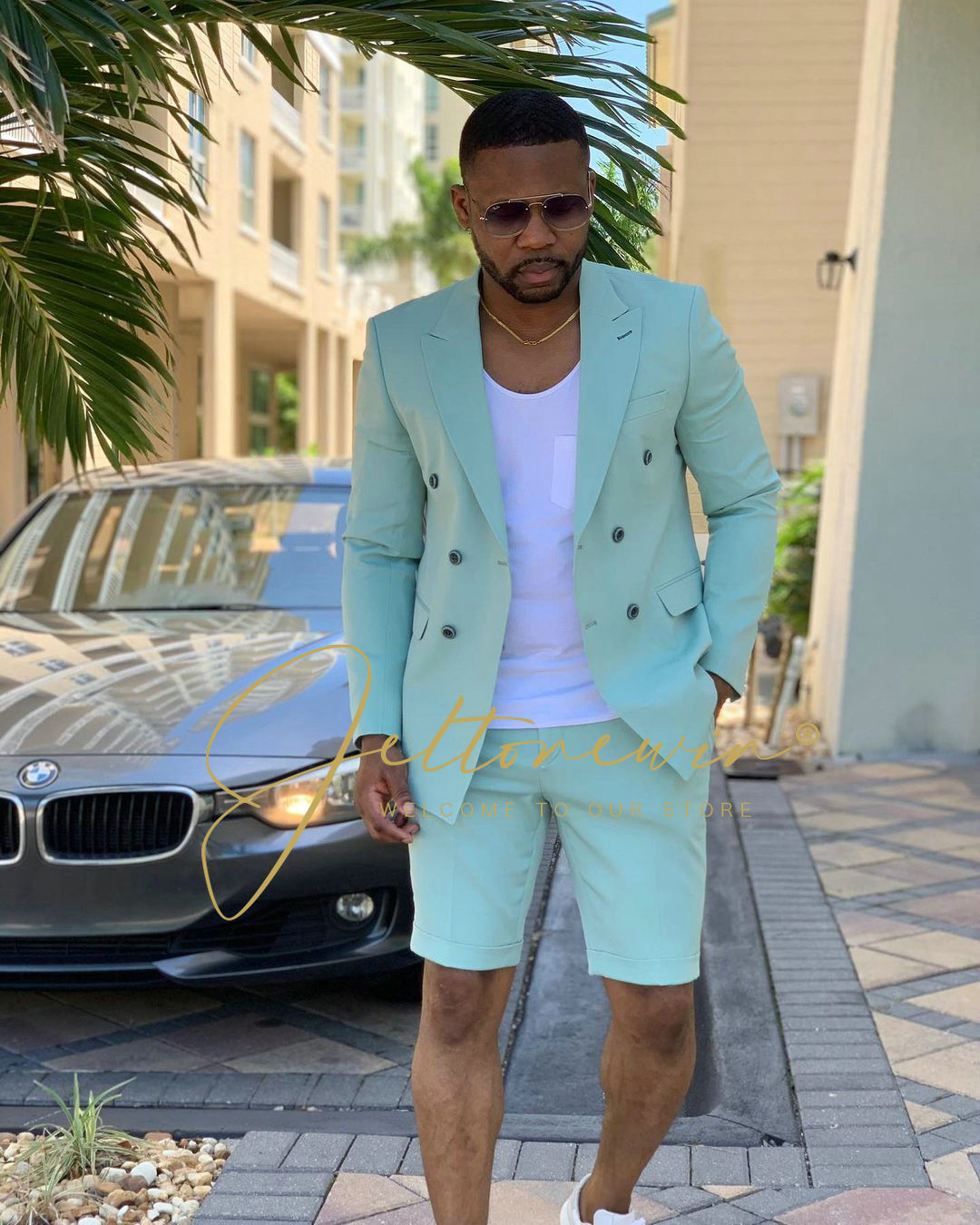 Double breasted hot sale jacket casual