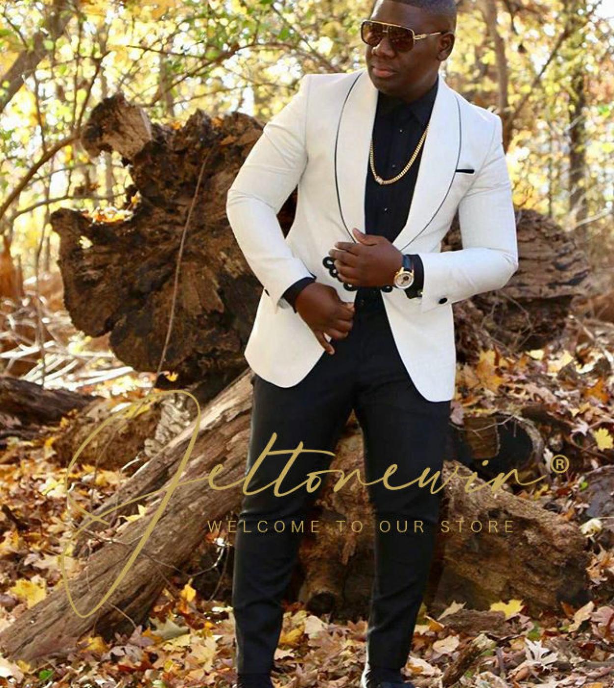 219 Fashion Suit For Men Slim Fit 2 Piece Set Formal Wedding