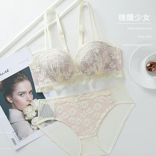 ₪45- Underwear Women Small Breasts Bras Small Breasted Women Lace  -Description