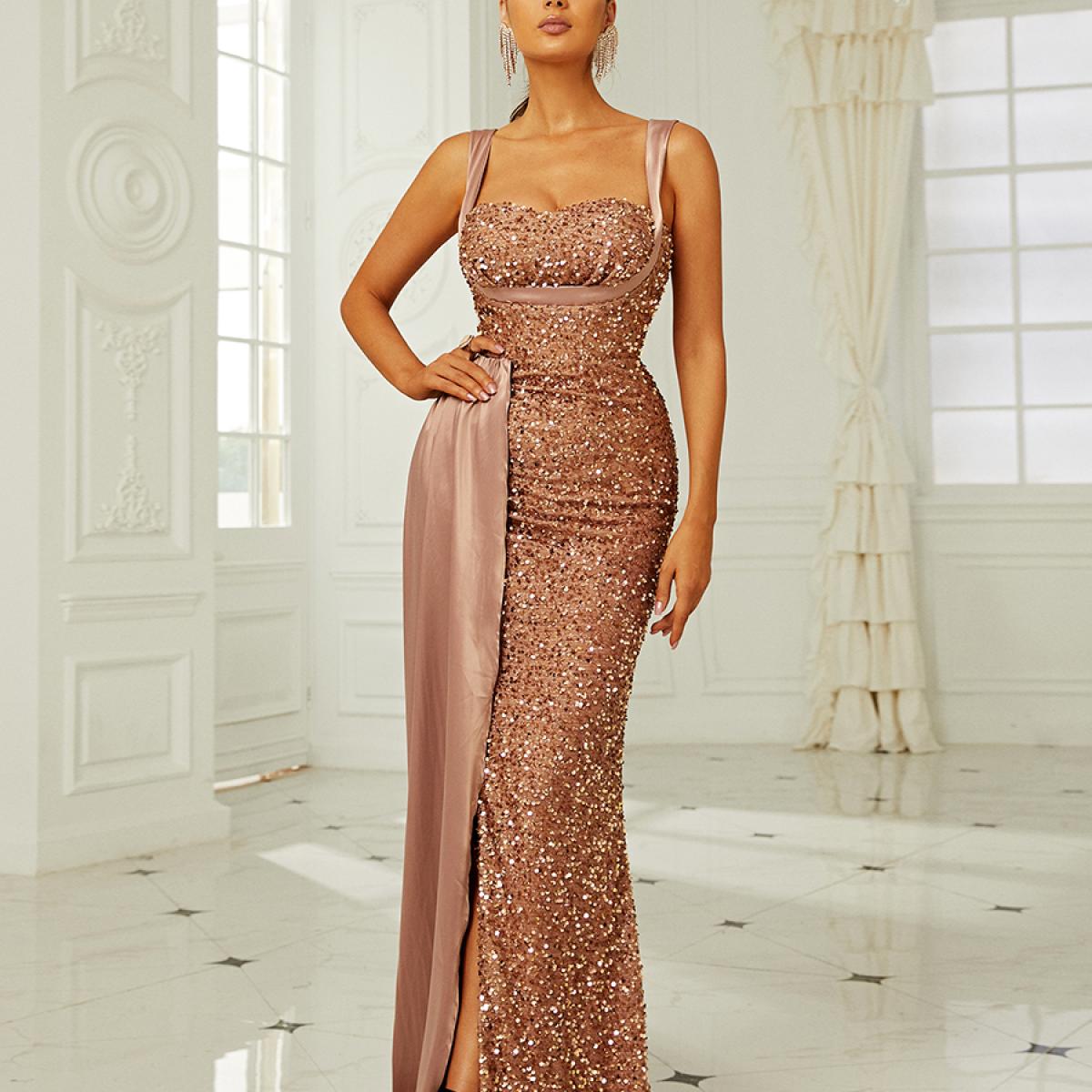 253-Missord Dresses High Split Elegant Long Dress Missord Missord Long  Evening Dress Dresses -Description