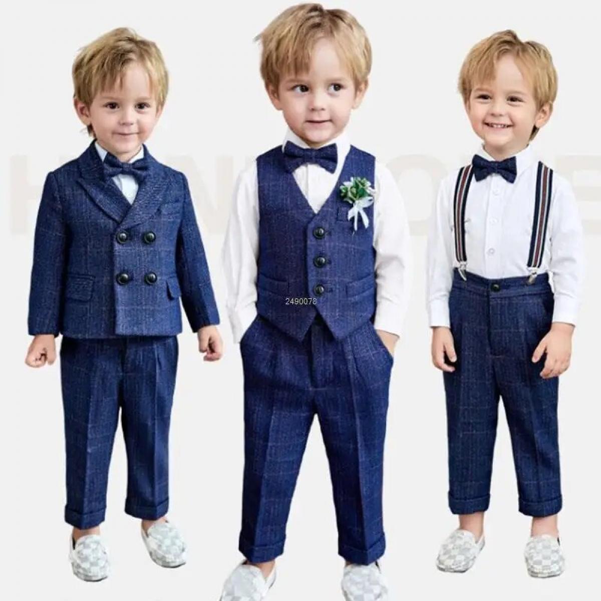 813 Newborn Baby Boys 1 Year Birthday Suit Kids Formal Photograph Suit Children Wedding Dress Child Performance Party Dance Description