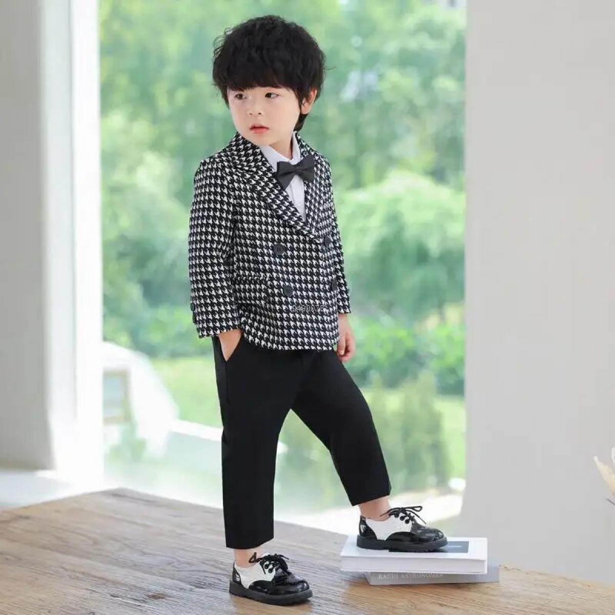 820 Child Dress Birthday 1 Year Boy Wedding Performance Dress Baby Birthday Dress Boy Suits Blazers Description