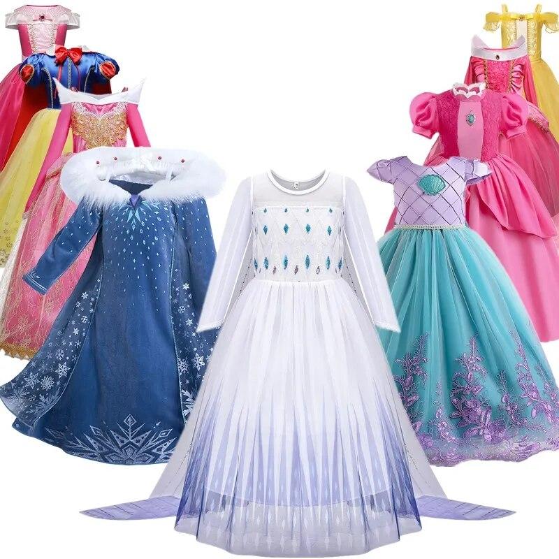 open lace back dress Elsa Costume Toddler, Elsa New Dress main image 1