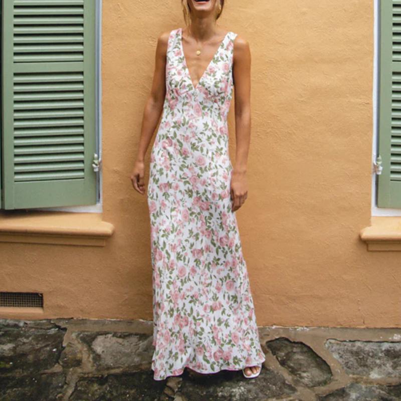 27-Women Y2k Aesthetic V Neck Maxi Dress Vintage Floral Print Sleeveless Backless Long Dress Bohemian Beach Midi Dress Stre-Description 27-Women Y2k Aesthetic V Neck Maxi Dress Vintage Floral Print Sleeveless Backless Long Dress Bohemian Beach Midi Dress Stre-Description