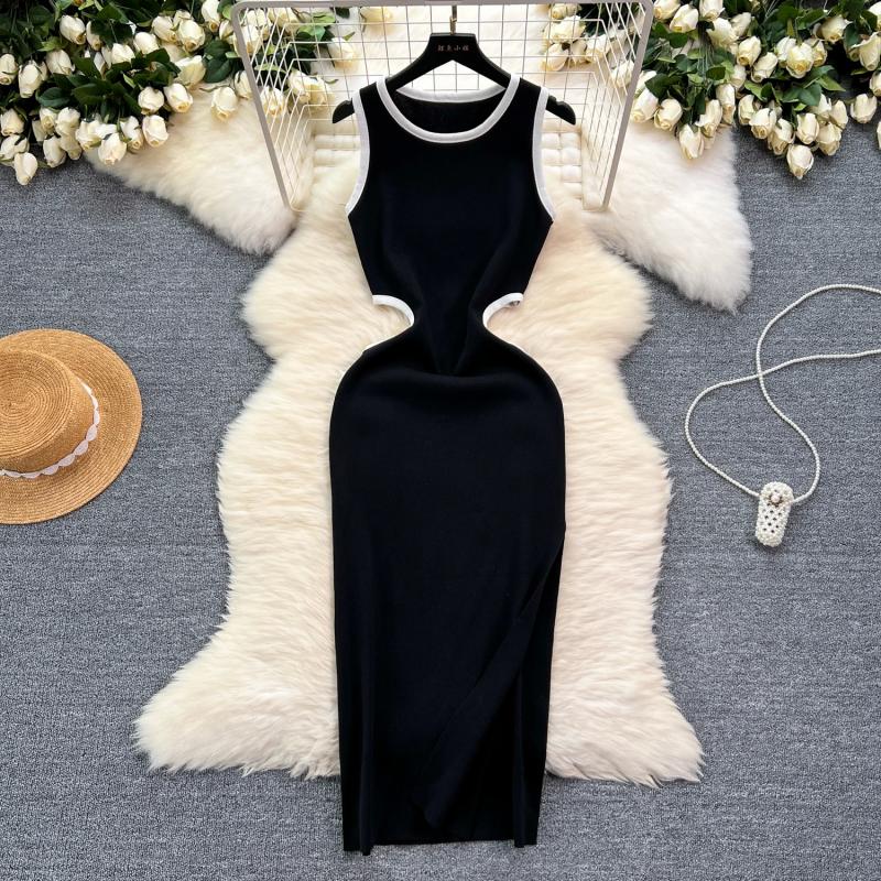 grey bodycon t shirt dress SHEIN Essnce Women's Fashionable Color-Block Printed Ruched Sleeveless |  Dress