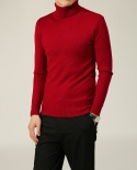 Turtleneck Pullover Thick Warm Mens Bottoming Sweater